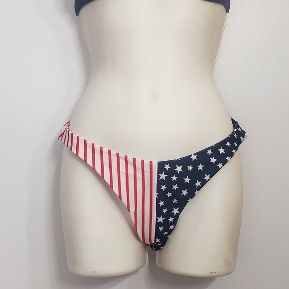 STACY American flag print triangle bikini - Picture 4 of 9
